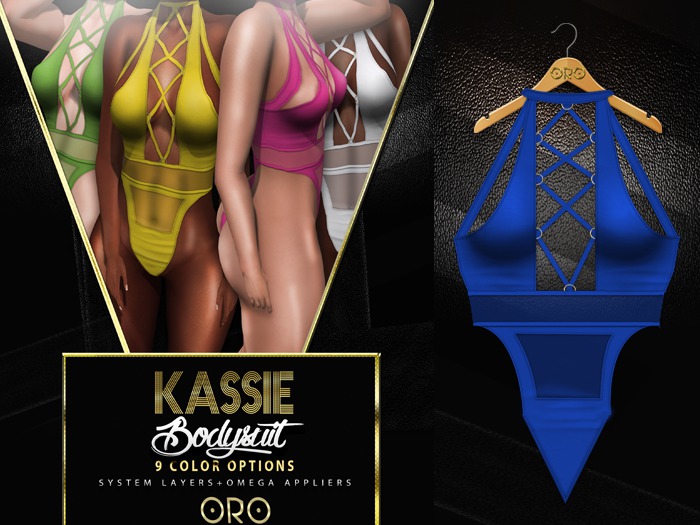 .ORO. Kassie Bodysuit - Blue - Shopping Hud (WEAR)