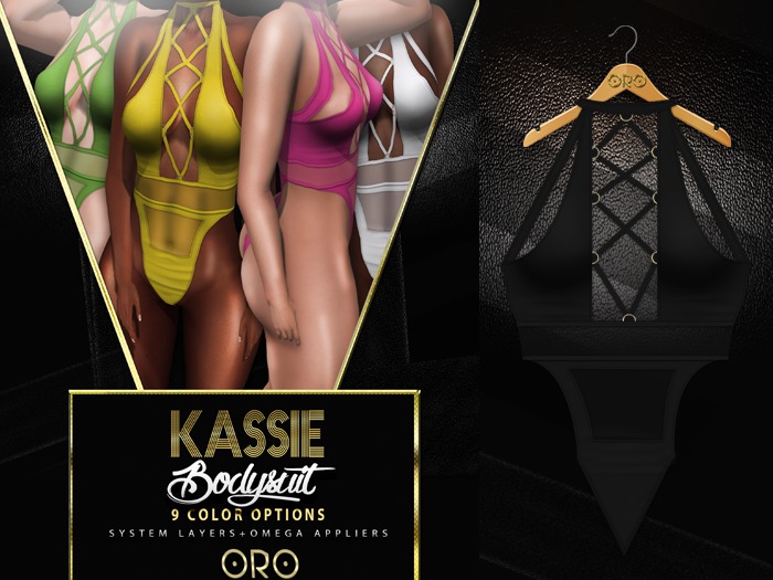 .ORO. Kassie Bodysuit - Black - Shopping Hud (WEAR)
