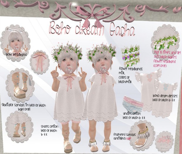 {BB} Boho dream - Feather Sandals  [REZZ] RARE