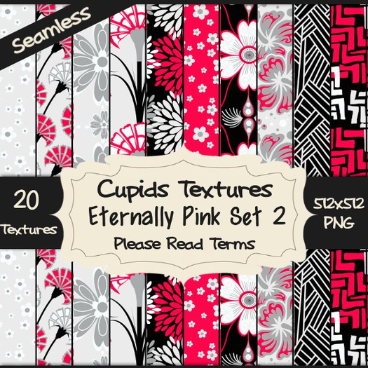 *Cupids Textures * 20 ETERNALLY PINK SET 2