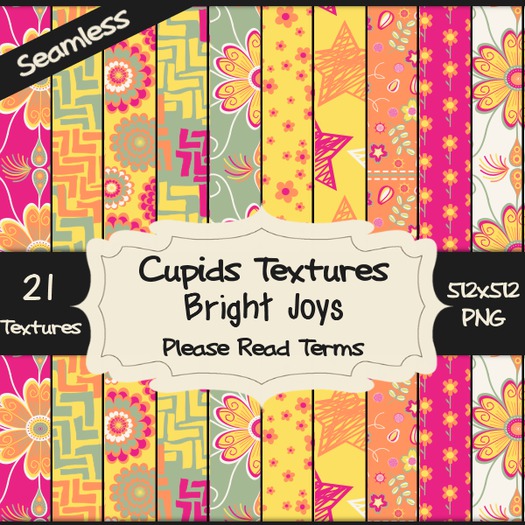 *Cupids Textures * 21 BRIGHT JOYS