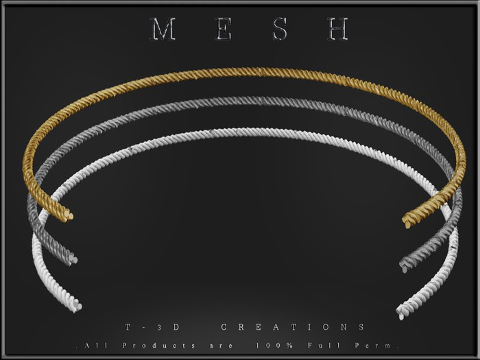 T-3D Creations [ Rope Accessories ] MESH - Full Perm -
