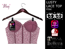*BSASSY* LUSTY LACE TOP PINK