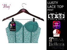 *BSASSY* LUSTY LACE TOP MINT