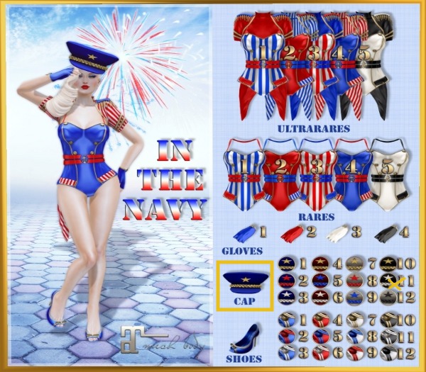 BE In The Navy Box Cap 11