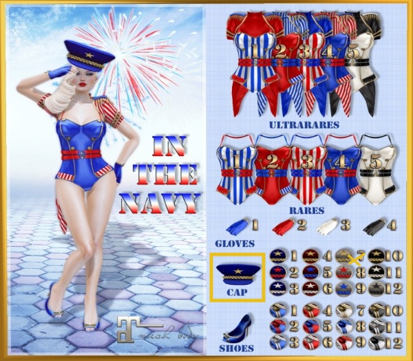 BE In The Navy Box Cap 7