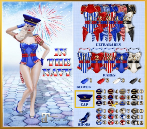 BE In The Navy Box Cap 6