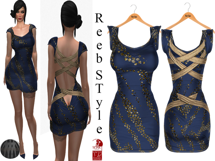 455-Reeb Style Selin Dress Blue