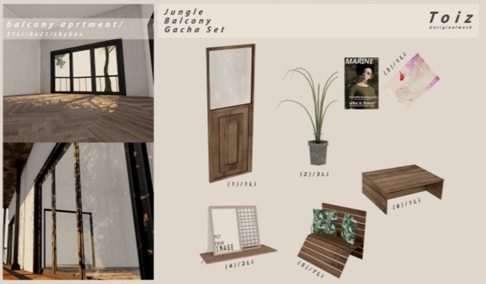 [Toiz] 5. jungle bench