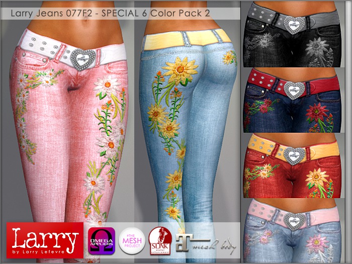 LARRY JEANS - Jeans 077F2 - 6 Color Pack 2