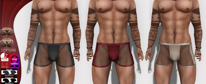 FATPACK 50% OFF - [HoR] Python Boxers for Him 2 in 1 - 8 colors - 16 designs - BOM & appliers