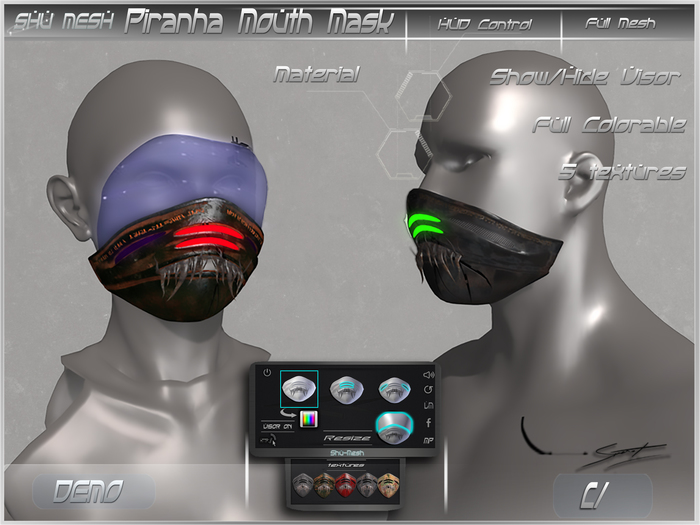 Piranha Mouth Mask (DEMO)-Shu-Mesh-