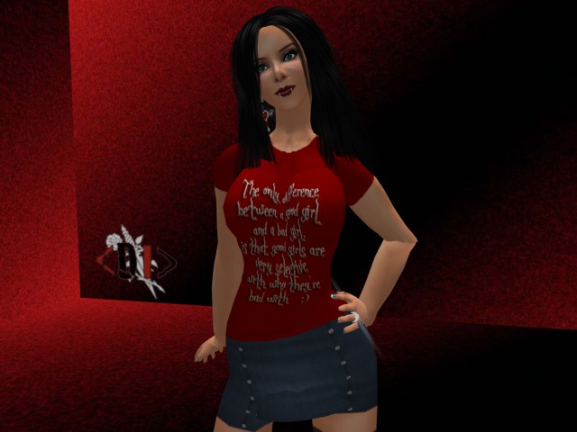 Good Girl/Bad Girl Difference Shirt with Omega Applier