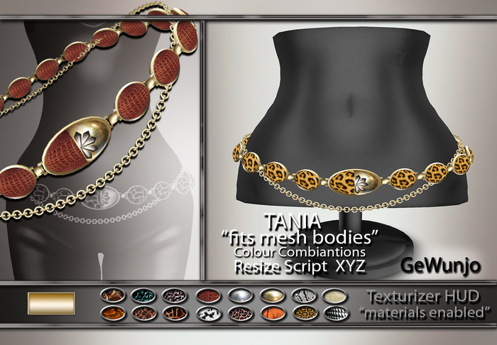 GeWunjo : TANIA gold belt