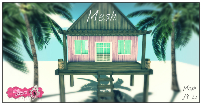 *BF* Mesh Beach Love Shack Purple Rez Box