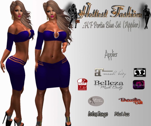 .:H.F Portia Blue Set (Applier)