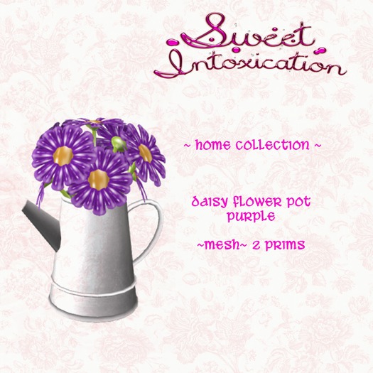 ::Sweet Intoxication:: Daisy Flower Pot - Purple
