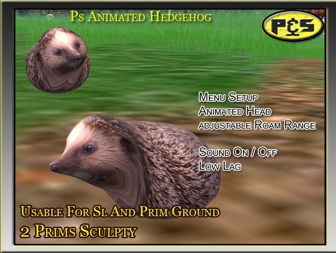 Ps Animated  Hedgehog  Sculpty Animal  Mice Bird 