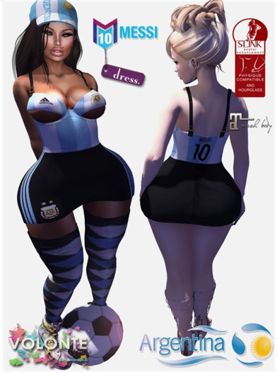 .:VOLONTE:. "Messi"  Short Dress