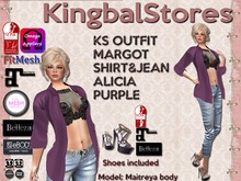250 KS OUTFIT MARGOT SHIRT&JEAN ALICIA PURPLE