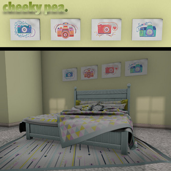 Second Life Marketplace - :CP: Mimi's Triangle Bed (PG)