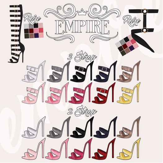 #EMPIRE - Holly 2 Strap - Maitreya - black  *BOX*