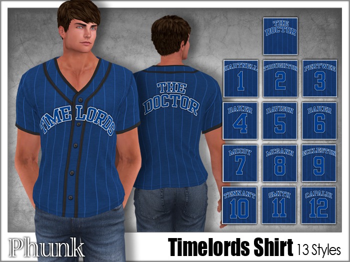 [Phunk] Mens Timelords Shirt (13 Styles)
