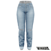 TETRA - High-Waisted Ripped Jeans #1