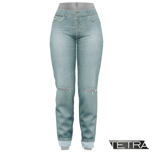 TETRA - High-Waisted Ripped Jeans #2