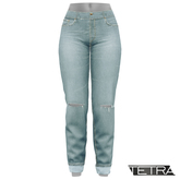 TETRA - High-Waisted Ripped Jeans #2