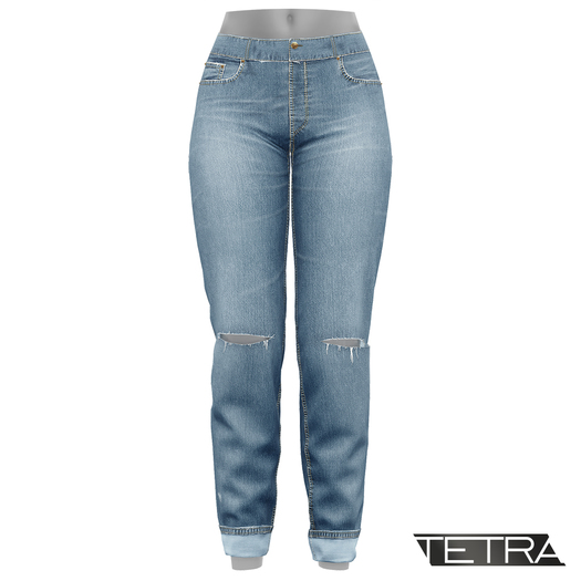 TETRA - High-Waisted Ripped Jeans #3