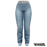 TETRA - High-Waisted Ripped Jeans #3