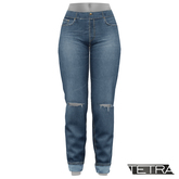 TETRA - High-Waisted Ripped Jeans #5