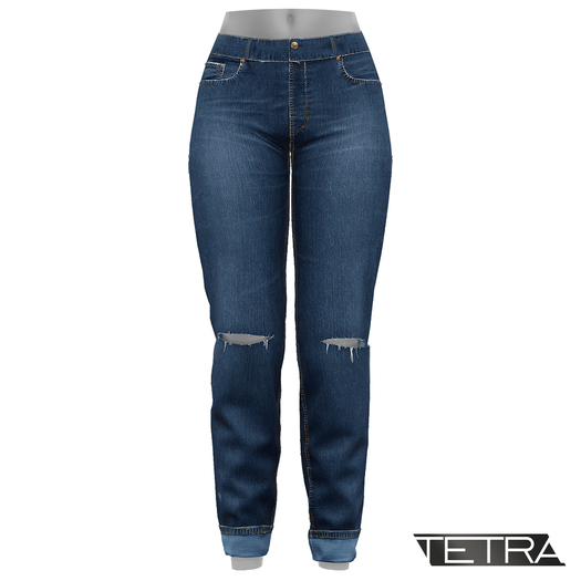 TETRA - High-Waisted Ripped Jeans #7