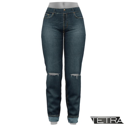 TETRA - High-Waisted Ripped Jeans #8