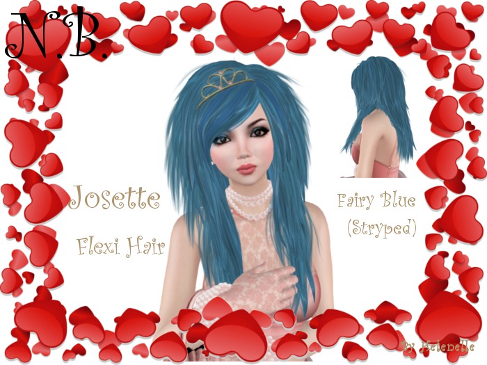 ))N.B.((______Josette Hair - Fairy Stryped Blue