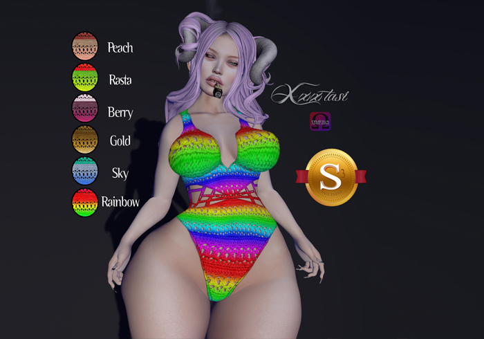 Xxxtasi Ccrochet Suit sky