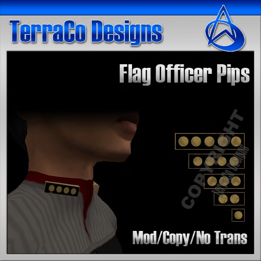 TerraCo Rank Pips (Standard, Admiral)