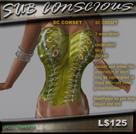 Corset (avacado)