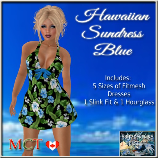 Hawaiian SunDress - Blue