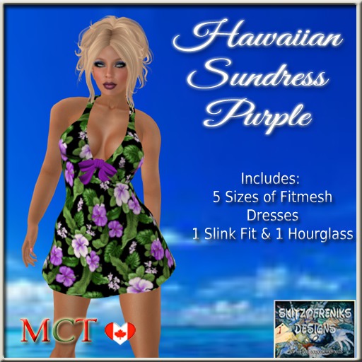 Hawaiian SunDress - Purple