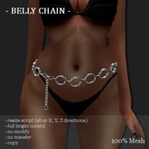 BELLY CHAIN CR PLATINUM       -RYCA-