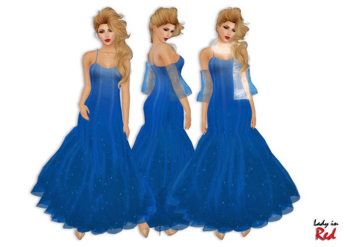 Lady in Red - Cabina (blue) - Courtship Slip Dress