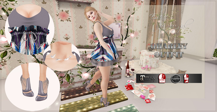 :ESSENCE:QHARLEY OUTFIT'HUD COLORS