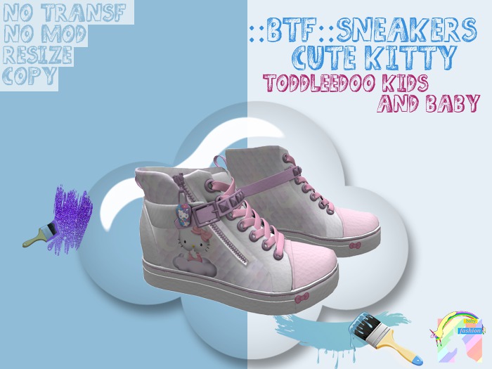 ::BTF::Sneakers Cute Kitty