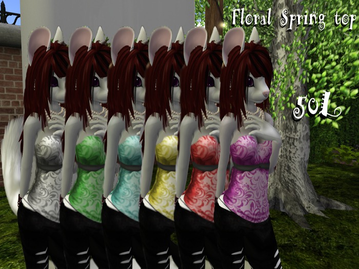 [XC] Floral Spring Halter Top Fat Pack