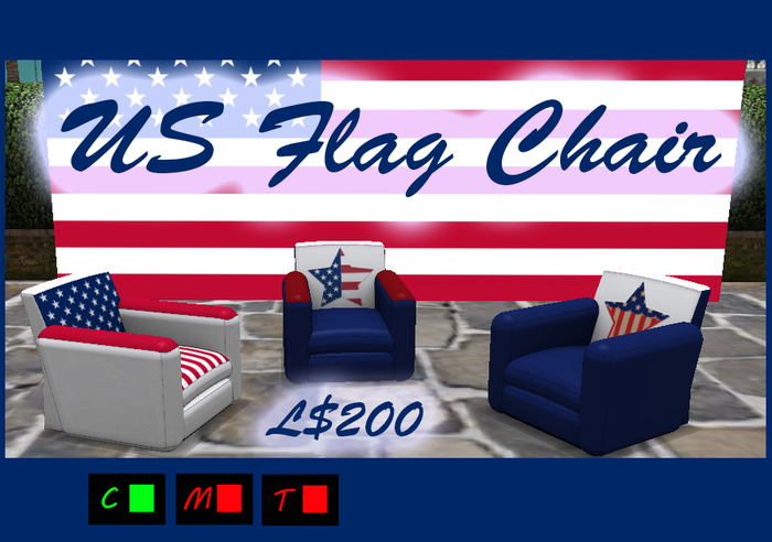 US Flag Chairs packaged