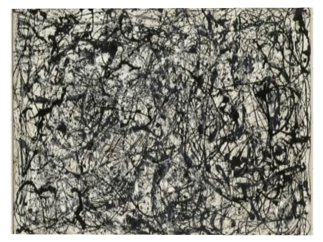 Black/White Abstract Painting