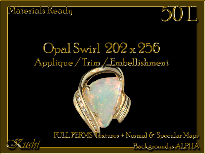 !Kushi! OpalSwirl 202x256 Embellishment Pack