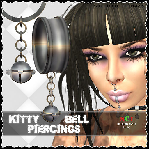 *NT* Kitty Bell Piercings (Neko Punk Style)